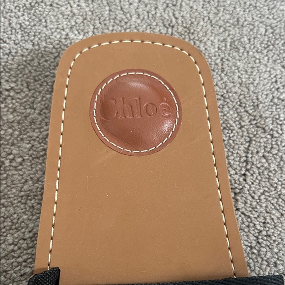 Chloe Woody logo print canvas slides - Picture 3 of 11